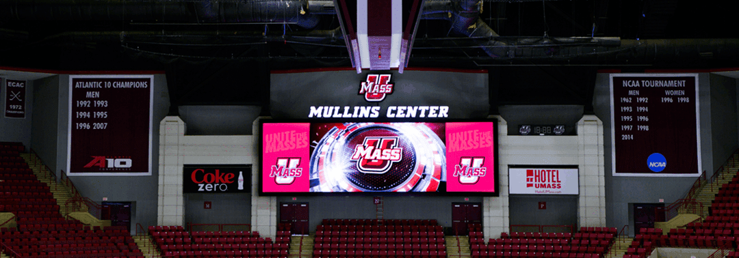 UMass Mullins Center – Scoreboards